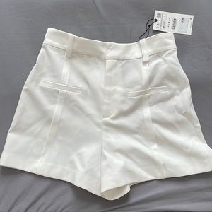 White Zara short high waisted